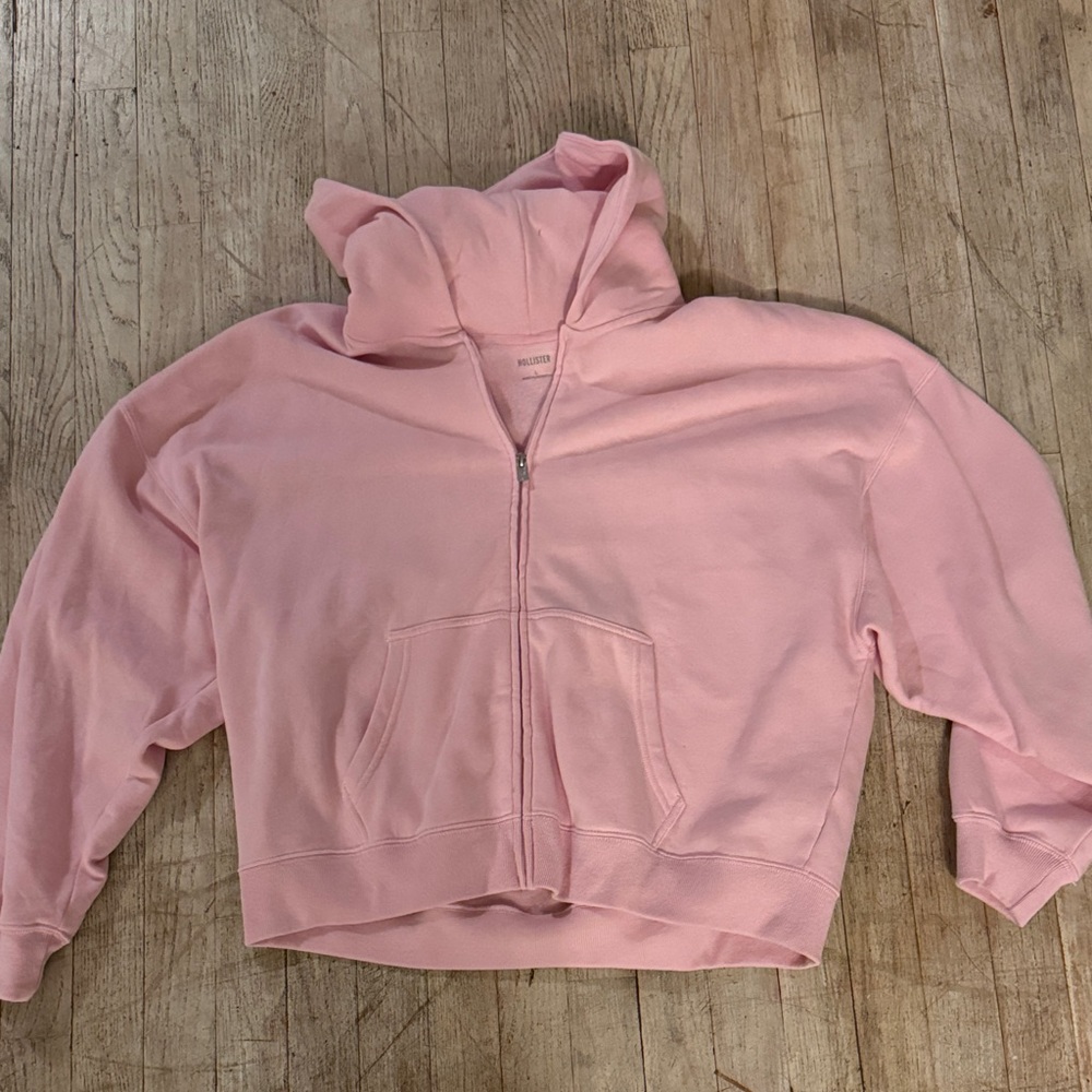 Hollister Light Pink Fleece Hoodie